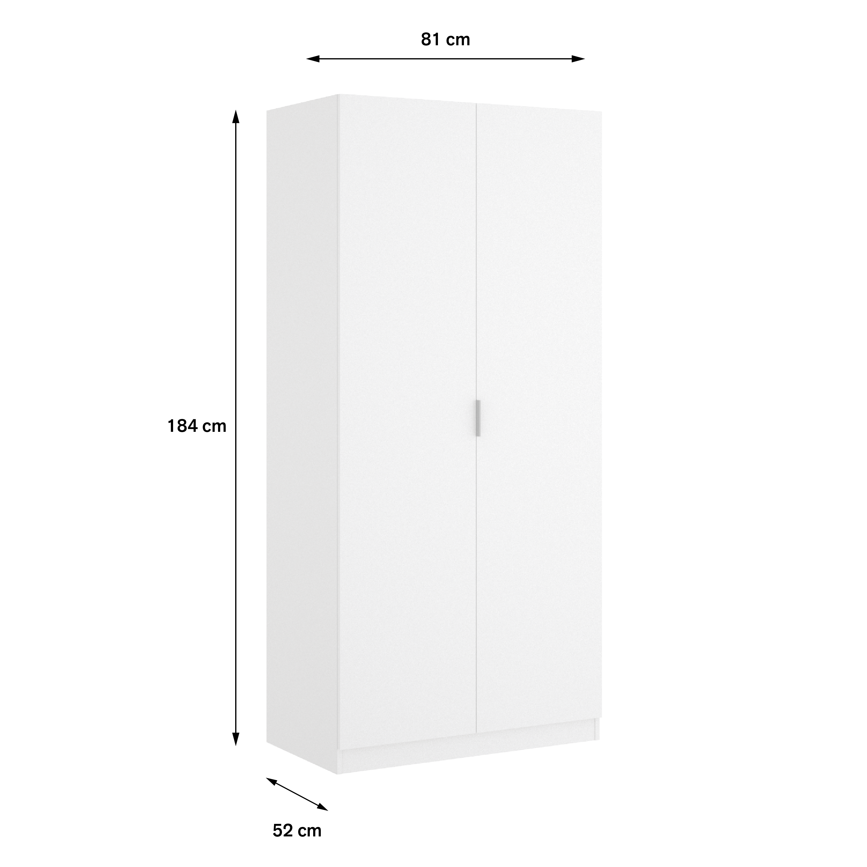 ESSEN Armario 2 puertas 80 blanco - 8