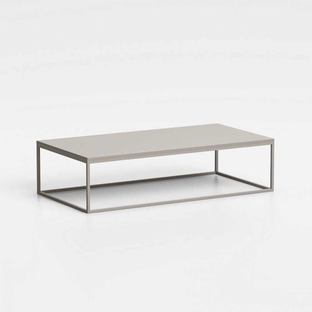 Table basse rectangle MIMI structure acier peint sablé plateau ...