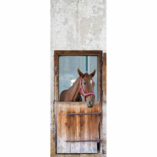 Tenture Murale Vintage Cheval & Jockey – Tapisserie 95x67cm