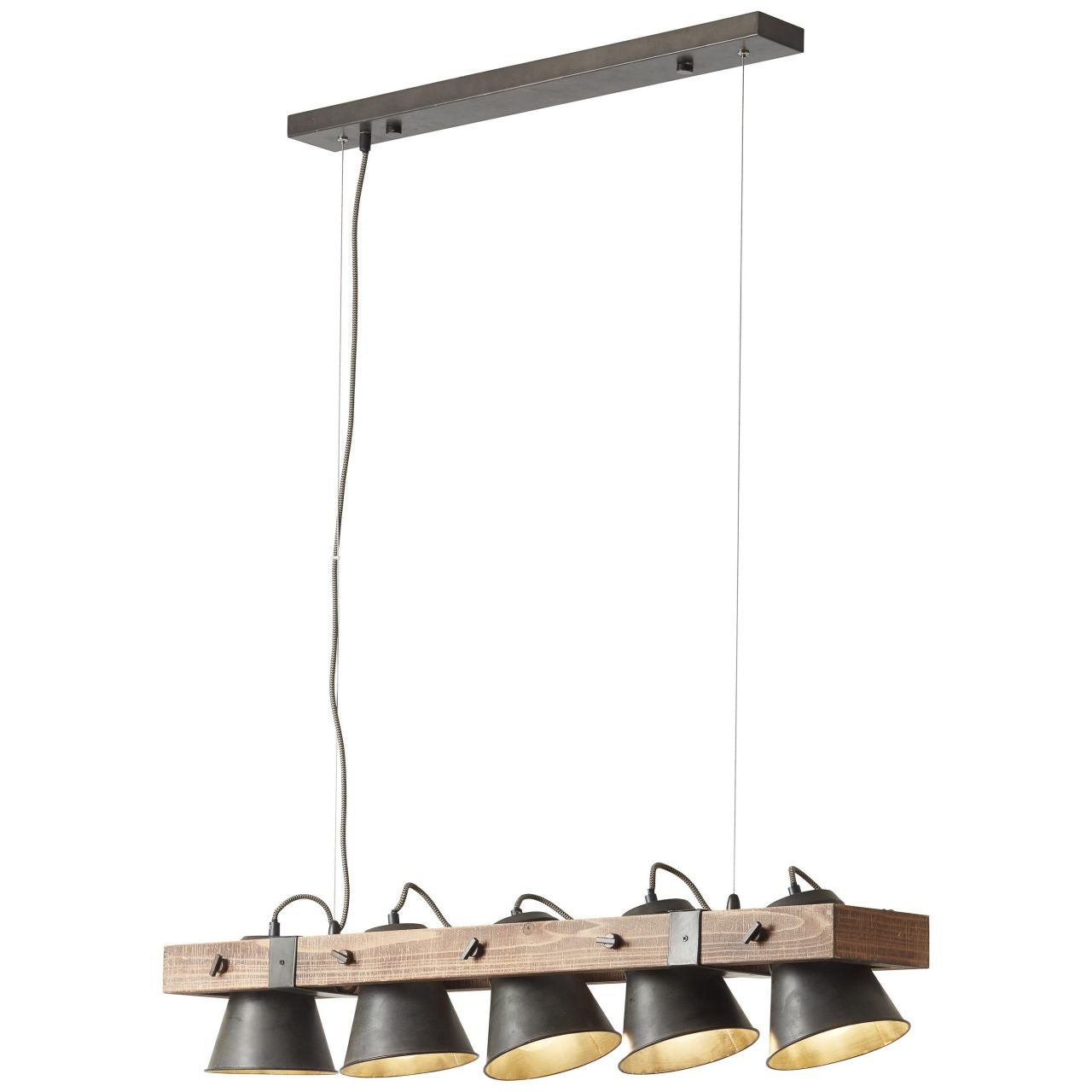 Brilliant Dalida LED lampa sufitowa 71cm czarna, metal/plastik, 1x 55W LED zintegrowana, (strumień świetlny: 7000lm, barwa światła: 3000-6500K) - 4