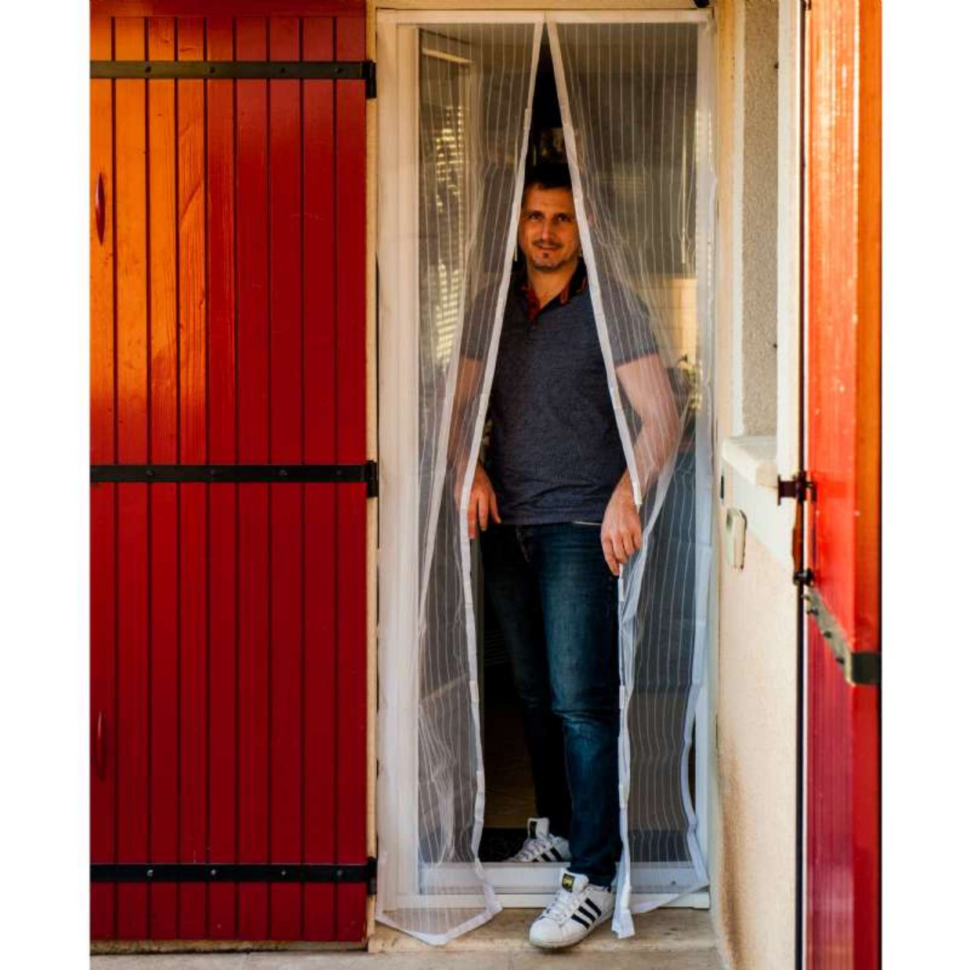Moustiquaire porte magnétique WERKA PRO 215 x 100 cm blanche - 4