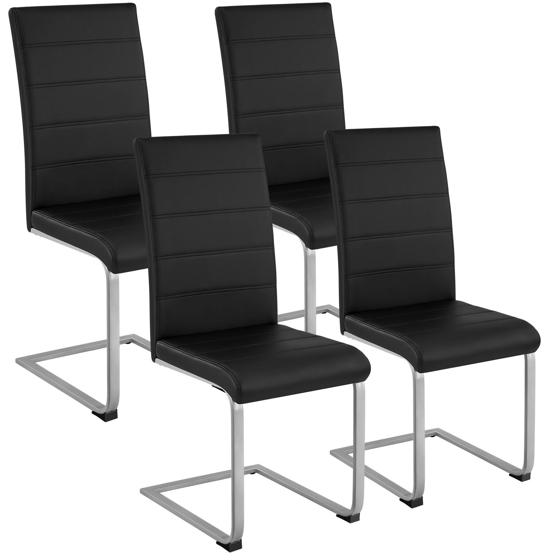 Lot De 2 Chaises Loomis Beliani – Design Scandinave Blanc, Pieds Métal, Synthétique