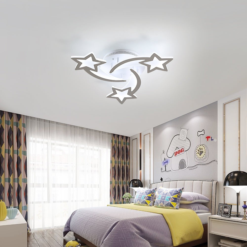 MJKOPEE 24W Plafoniera LED Soffitto Dimmerabile, Lampada da Soffitto con Telecom