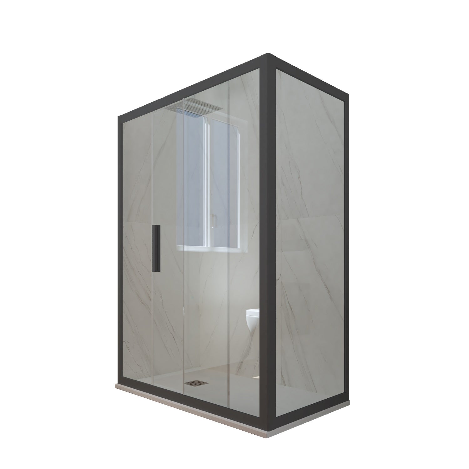 Pare baignoire en pvc accordéon h 150 cm mod. Santorini centrale 70X170 cm