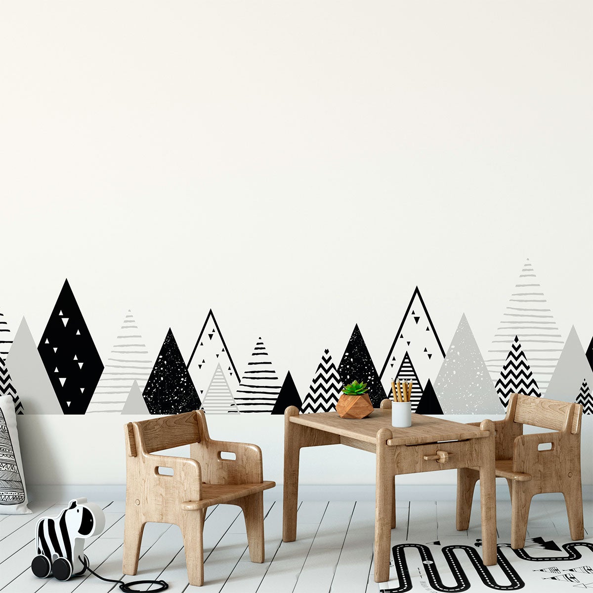 Adesivo bambino di montagna scandinavo manonka - Sticker adesivo - adesivi murali - 100x170cm - 5