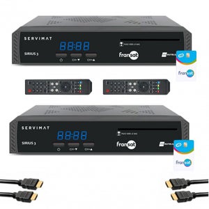 Module FRANSAT CI+ Version 1.3 - Pack 2x Carte PC7 Pour Récepteur TV Satellite - Accès TNT HD