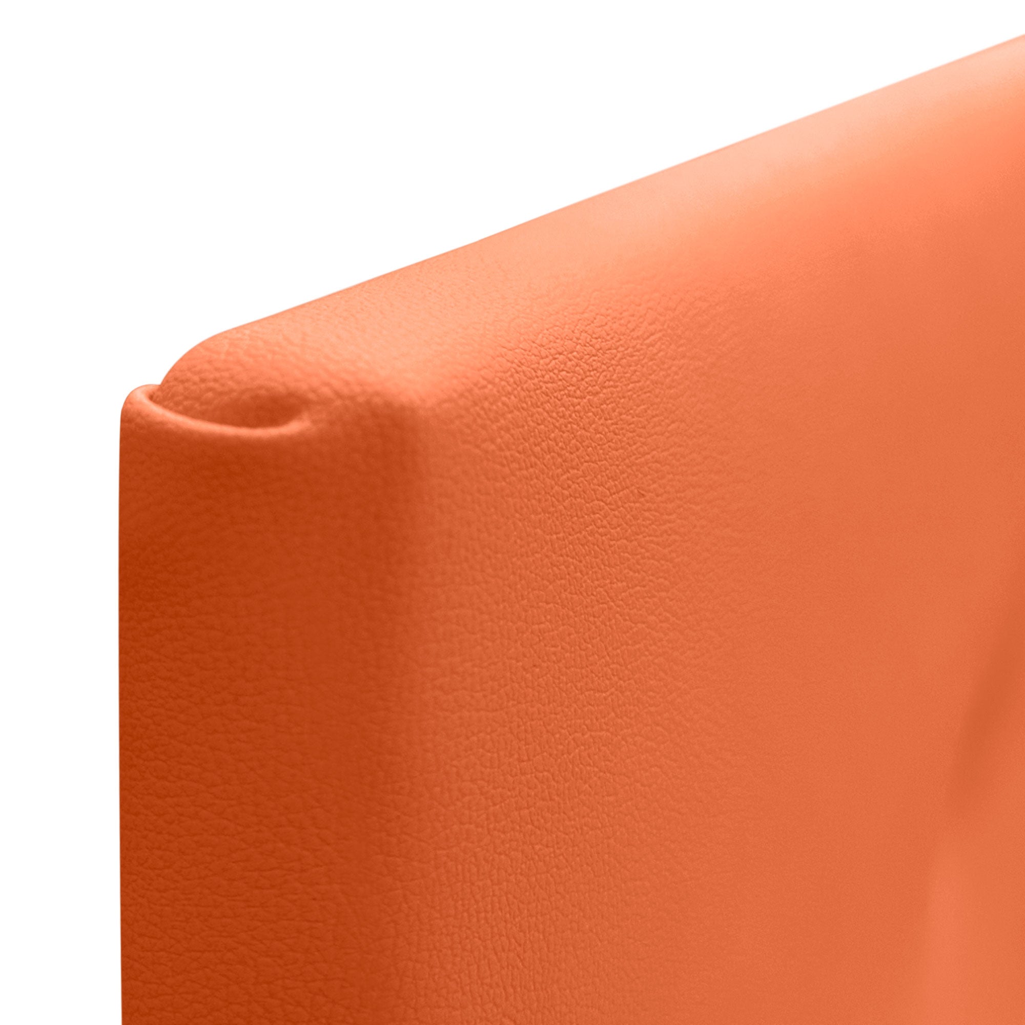 DHOME Cabecero de Polipiel Liso cabeceros Cabezal tapizado Cama (Polipiel Naranja, 135cm (Camas 120/135/140)) - 5