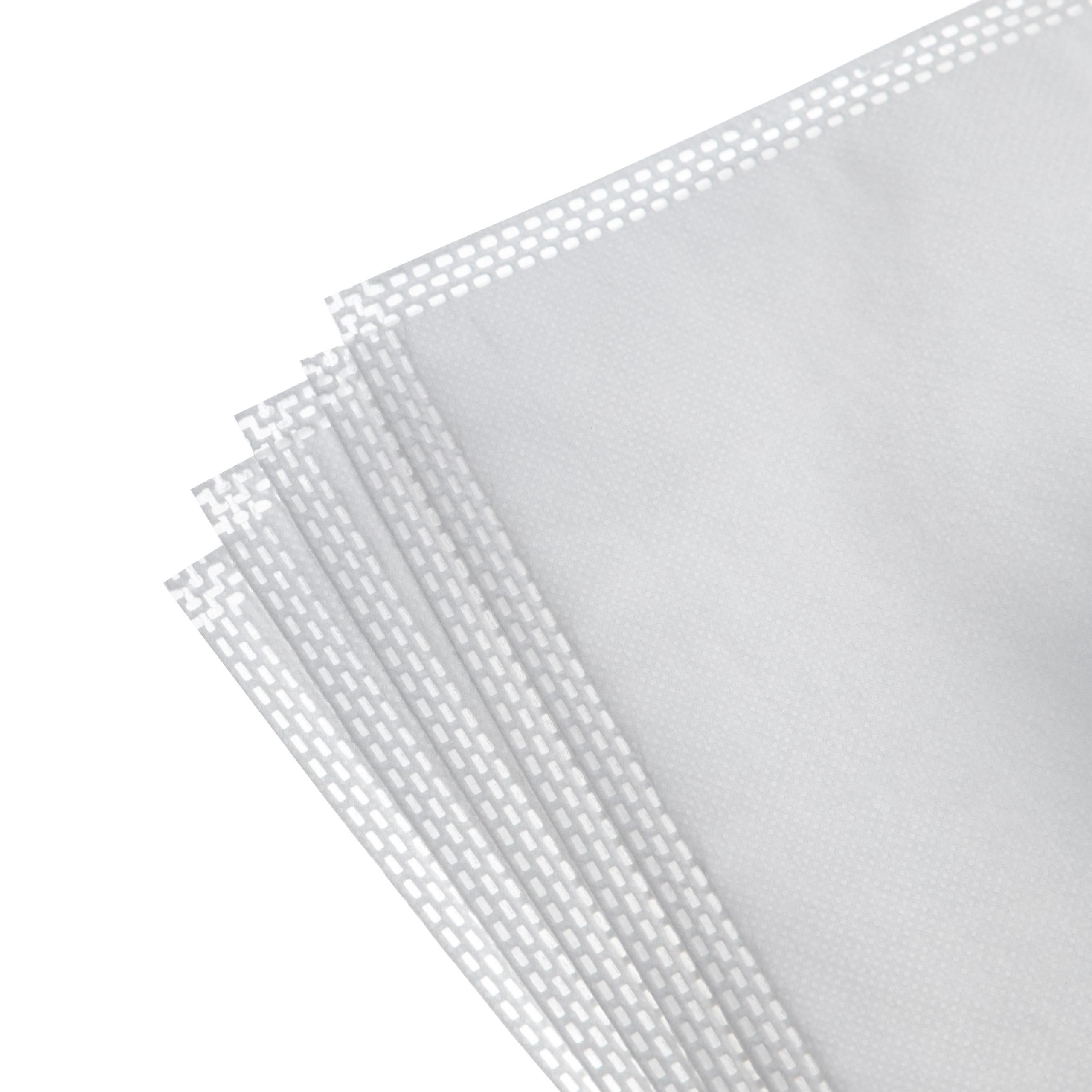 vhbw 5x Sacs compatible avec Hoover TRTS1964001, TRTS1862 011, TRTS1863021, TRTS1865011 aspirateur - 27,9cm x 26,8cm blanc - 5