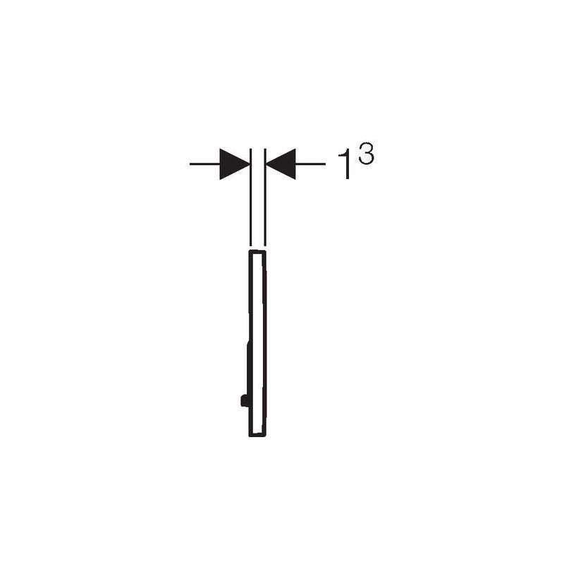 Geberit Sigma01 placas de acionamento para descarga dupla, redonda, 115.770.JQ.5, Cor: cromado mate - 3