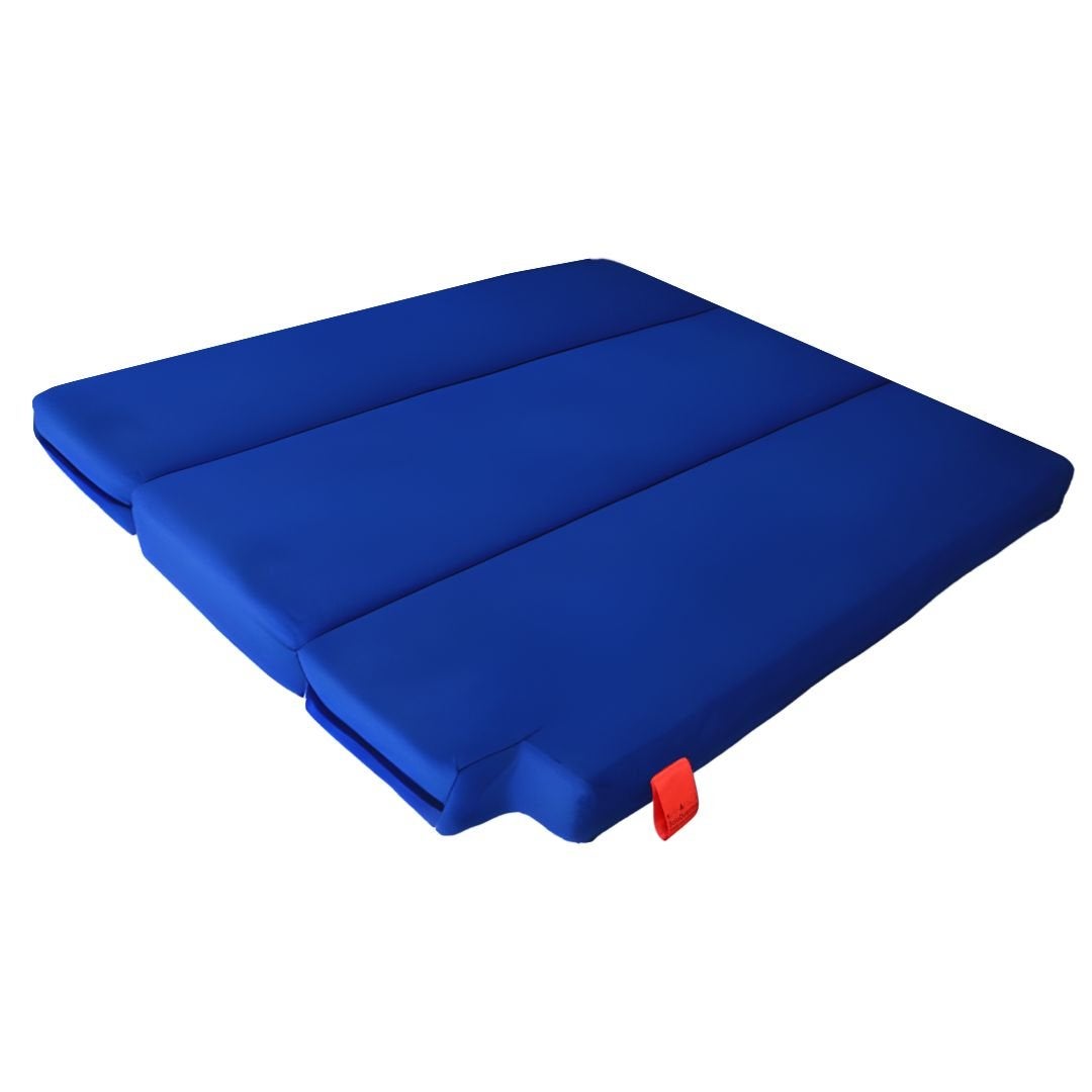 Cama camper ford transit 2003 sin muebles - 3cm de grosor con hr 20kg/m3 de sensación suave - azul