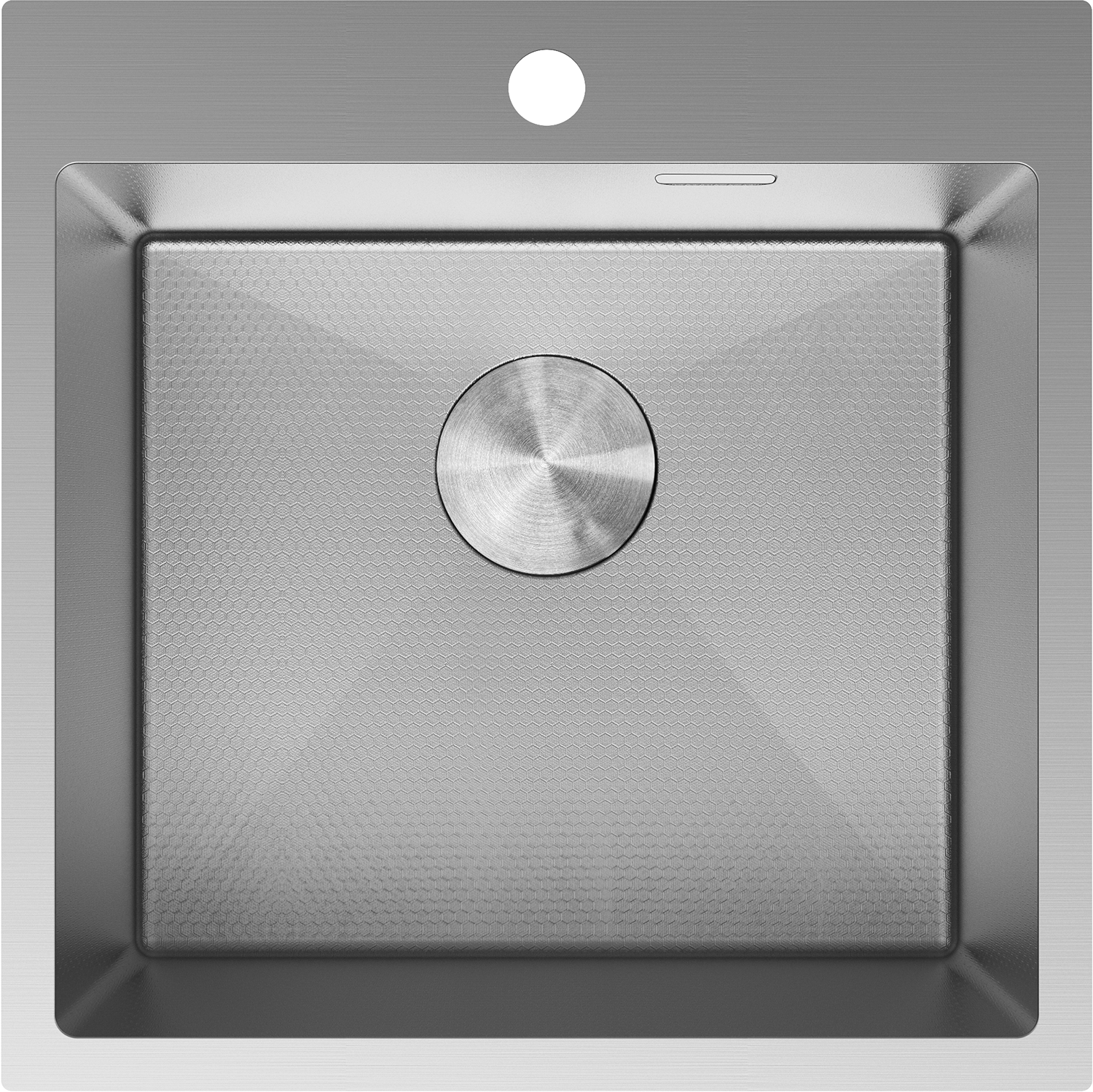 Mexen Solix zlewozmywak stalowy 1-komorowy 500 x 500 mm, inox HC - 6407501000-01HC