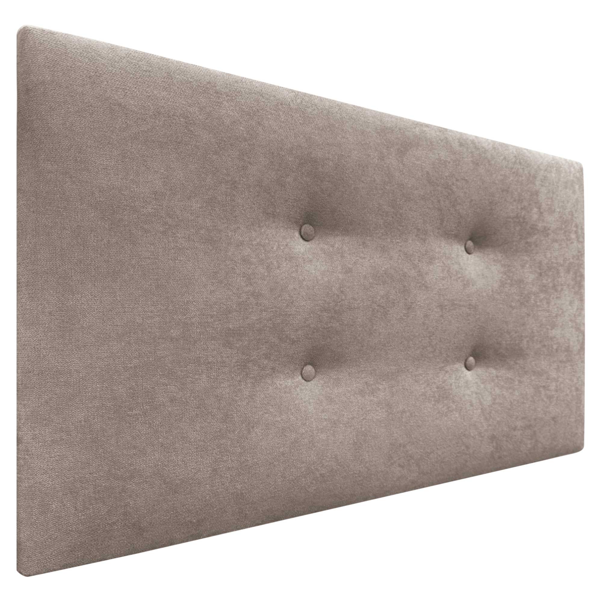 Dhome cabecero de tela aqualine pro con 2 hileras de botones cabezal tapizado cama lujo (tierra, 90cm)