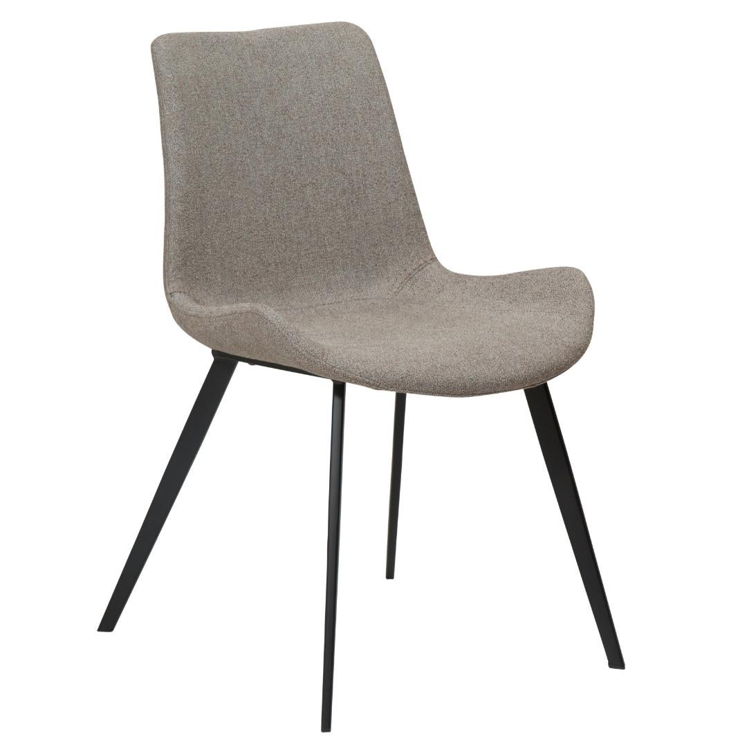 Hype Dan-Form krzesło stołowe bouclé jasnobrązowy.