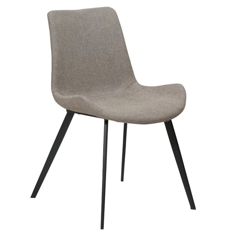 Hype Dan-Form krzesło stołowe bouclé jasnobrązowy.