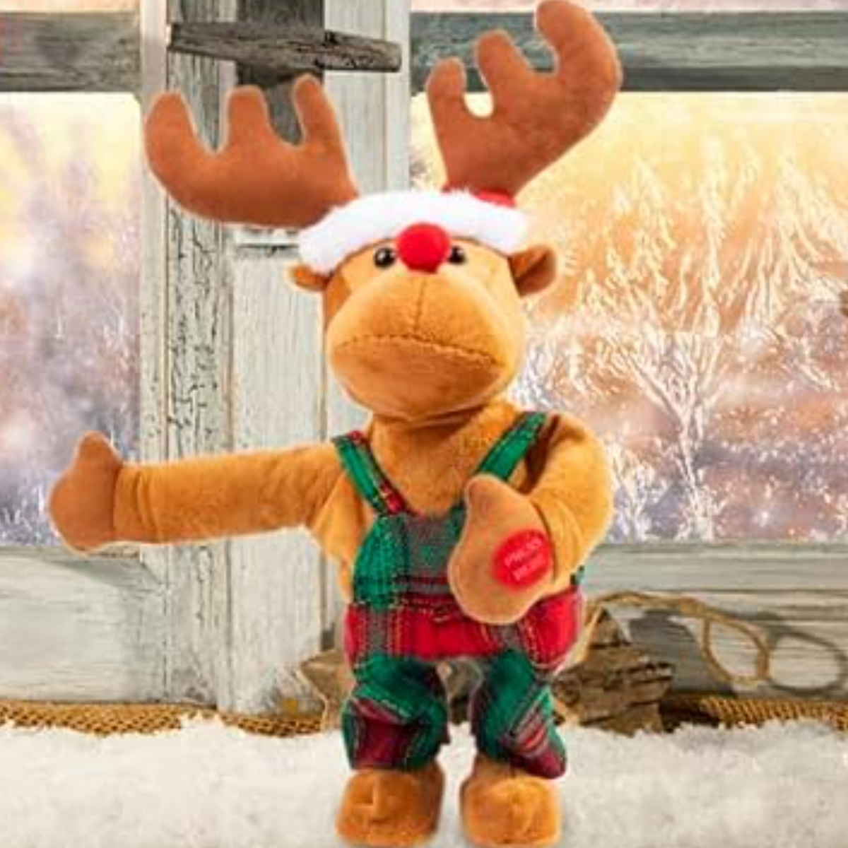Twerking Rudolph The Red-Nosed Reindeer Animated Plush Toy Christmas ...