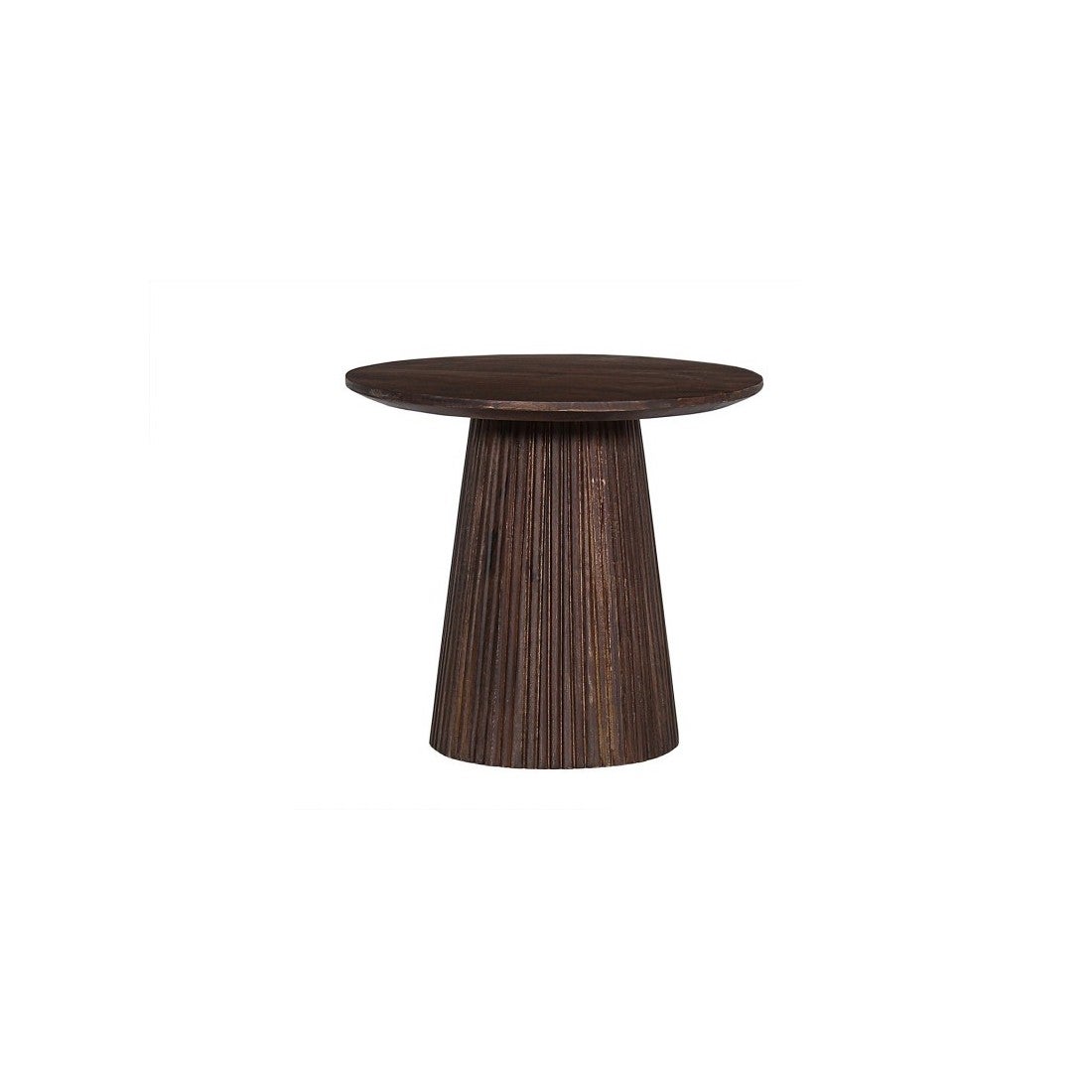 Table basse ronde teck recyclé mosaïque 80cm