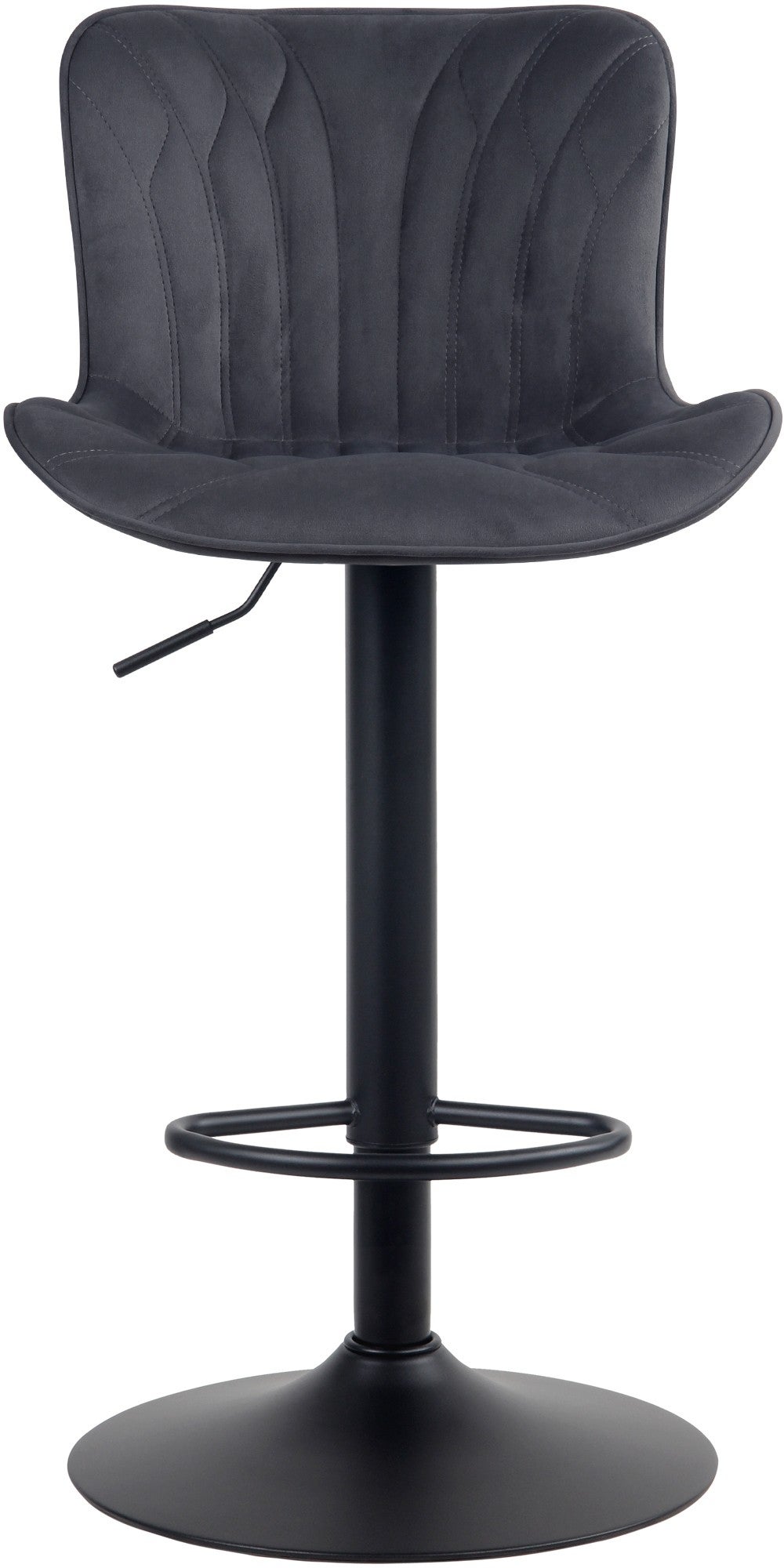 Tabouret de bar Linus velours noir - 3