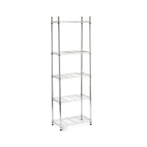 Scaffalatura a 6 ripiani con ruote, 48 X 18 X 82 Scaffali di stoccaggio in metallo regolabili in altezza, scaffale for garage di qualità commerciale NSF for cucina, seminterrato, ristorante, nero/1