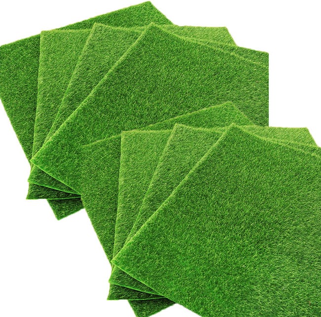 Tappetini Di Muschio Artificiale | 8 Pezzi - Erba Decorativa Per Presepi, Diorami E Fai Da Te - Foto 5