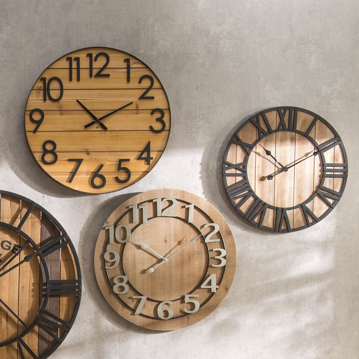 Atmosphera , Reloj <>, Madera D70 Cm , Leroy Merlin