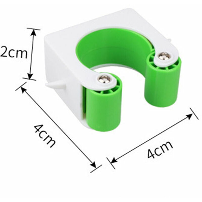 100Pcs Boucle de stationnement de vélo support mural vélo de route support de rangement vertical Clip support de vélo présentoir, vert-4x4x2cm - 2