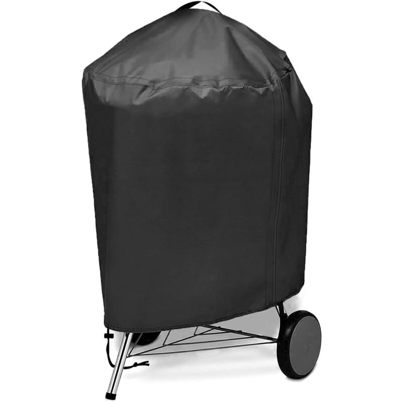 Pokrowiec na grill 57cm, plandeka na grill 57cm, pokrowiec okrągły 57cm, wodoodporny Oxford 420D na zewnątrz (Φ71x68cm)