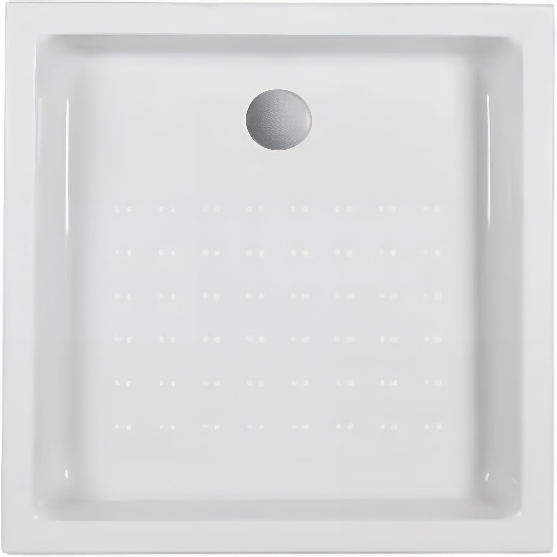 Receveur De Douche Rectangle Ultraflat - 90x80 - Blanc Mat - Acrylique Receveur De Douche Rectangle Ultraflat - 90x80 - Blanc Mat - Acrylique
