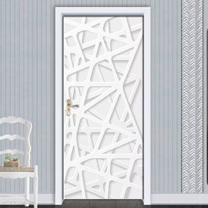 NORDLINGER PRO Kit rénovation porte décor chêne et profilés gris alu adhésif