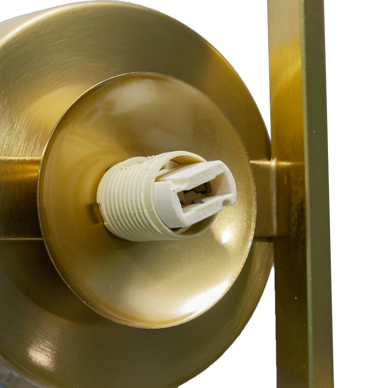 Lámpara de pared decorativa, lámpara de pared de bronce, pantalla LED G9, bola blanca, luz de entrada, dormitorio, sala de estar, 230V - 5
