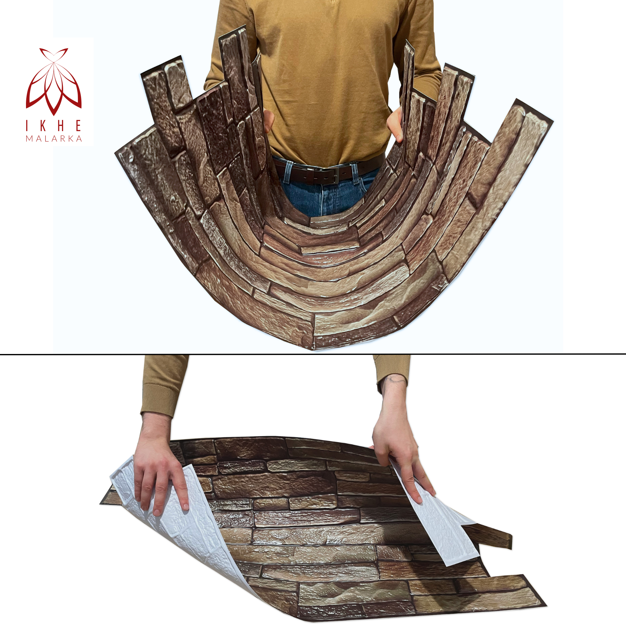 4 m²/10 pièce 3D PVC IMITATION TUILES panneaux muraux revêtement mural DECOR PVC bardage carreaux imitation Dark Slate épaisseur 1mm ! - 4