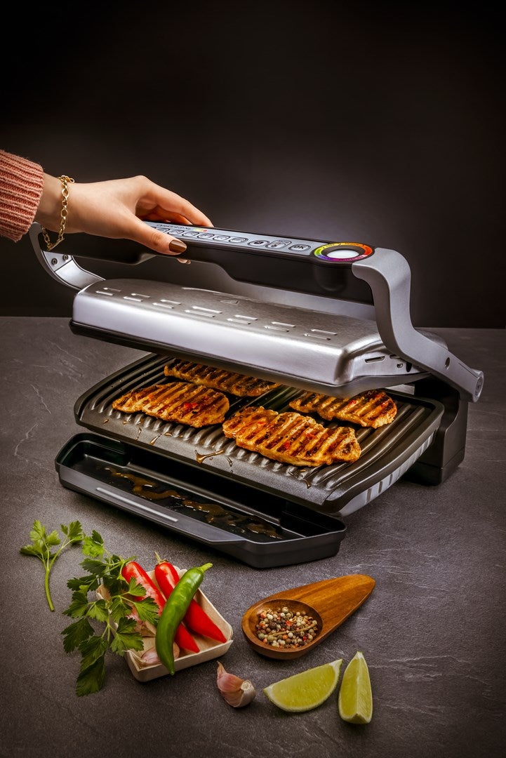 TEFAL GC724D12 Optigrill+ XL Grill viande, 9 programmes, Mode manuel, Decongelation, Surface de cuisson XL, Accessoires inclus - 6