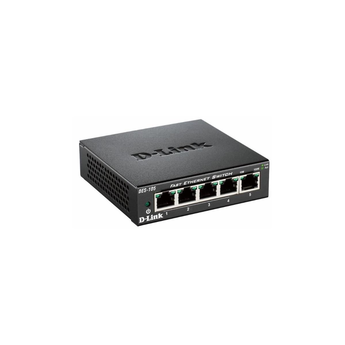 D-Link Switch/5Xf+Enet Rj45 Ext Psu - Imagen 3