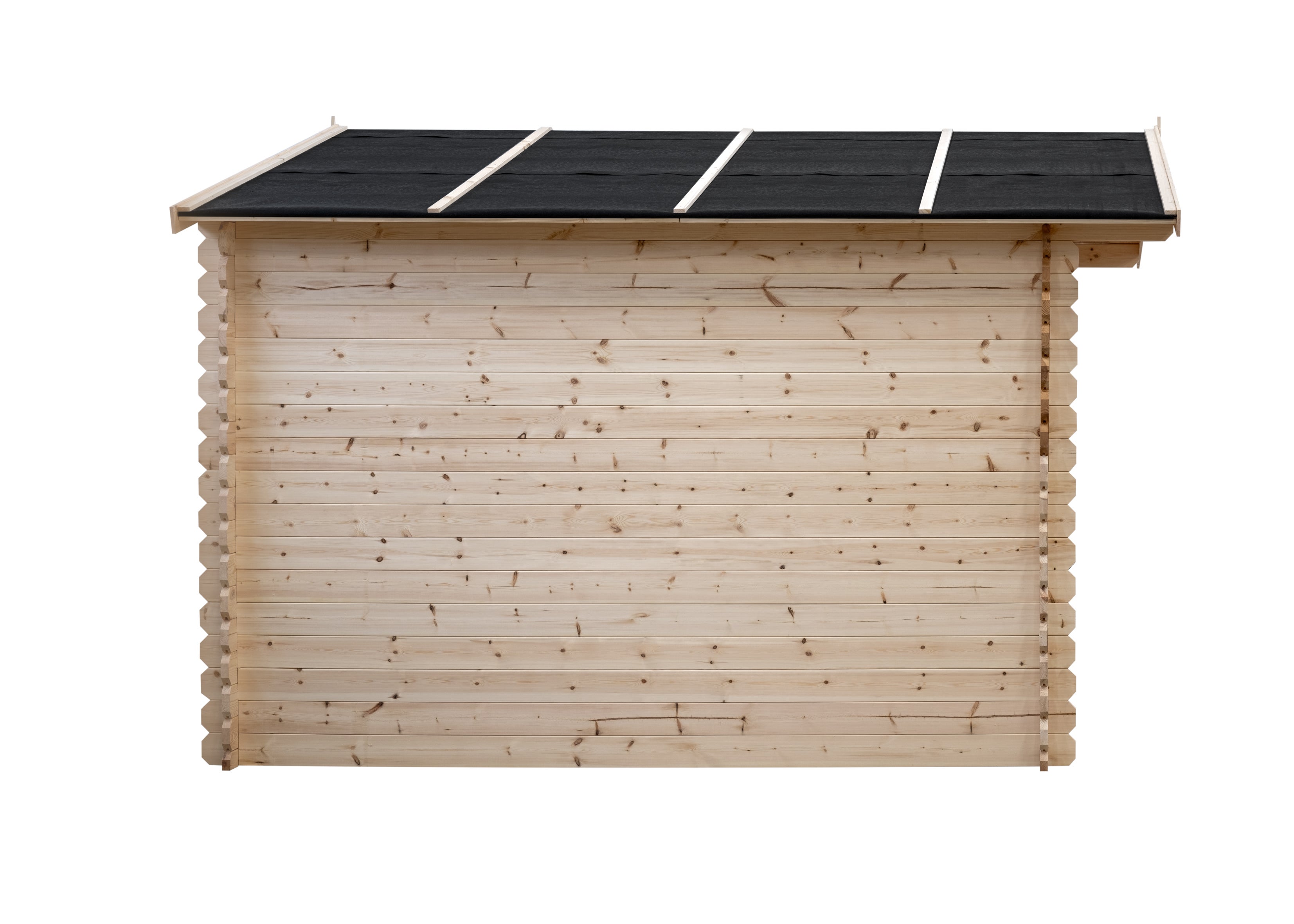 Abri de jardin en bois brut, ep 28mm, surface utile 9.9m² INT021 /INEKSA - 2