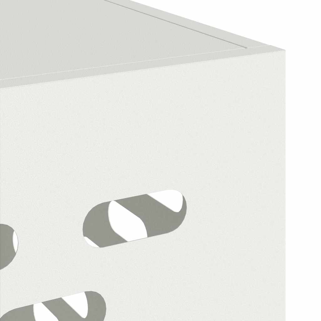 Housse de climatiseur Blanc 100 x 50 x 70 cm Acier vidaXL - 8