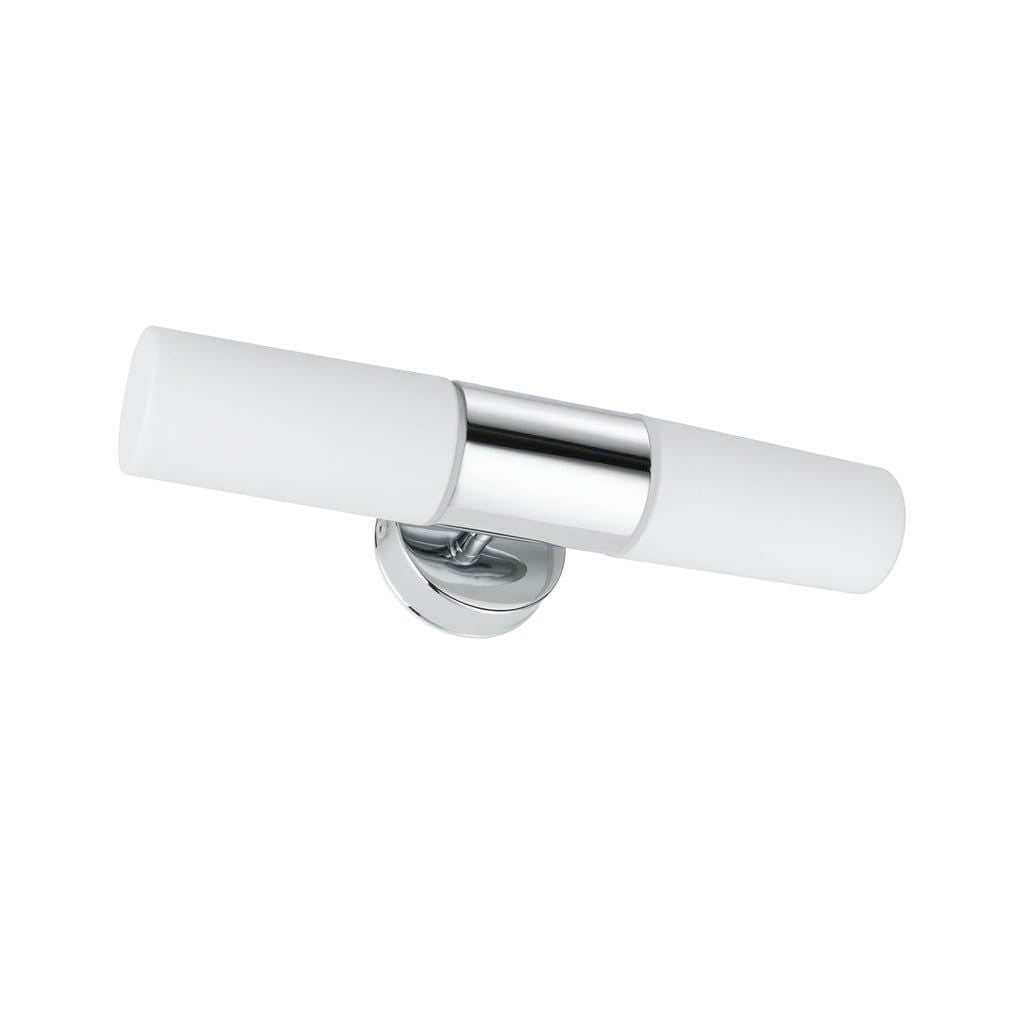Kinkiet ścienny LENIA chromowany biały 2xE14x15W szkło wym:8x33x10,5cm IP44 Paulmann