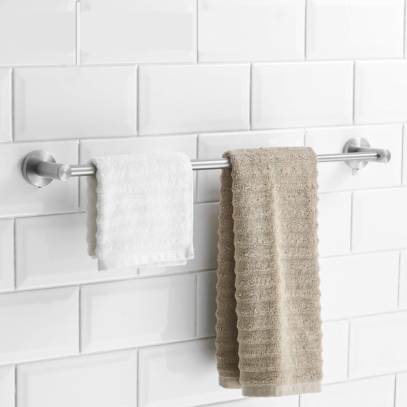 Toallero Pared Ajustable Toallero De Pared Ajustable 40-70cm - Acero Inoxidable 304, Montaje Fácil, Para Baño O Cocina Toallero Acero Inoxidable