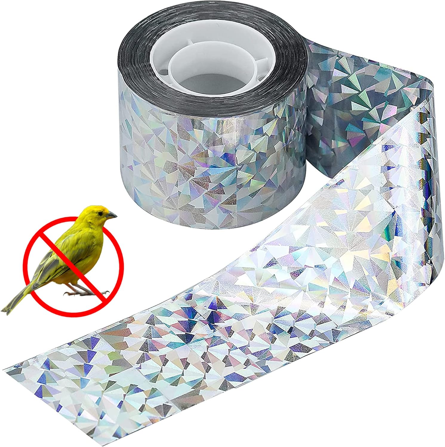Taśma odstraszająca ptaki Pegon 80M x 4,8CM - Dwustronna, odblaskowa - Odstraszacz ptaków