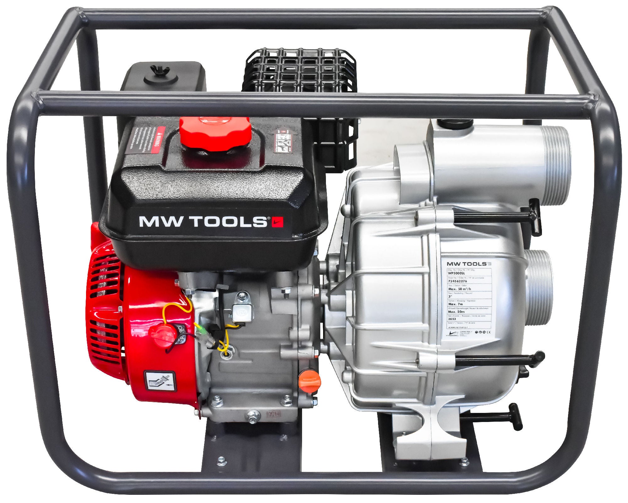 Motopompe à Essence Wiltec LIFAN 48000 L/h - Refoulement 20m 1.4kW Pompe Jardin Irrigation Drainage