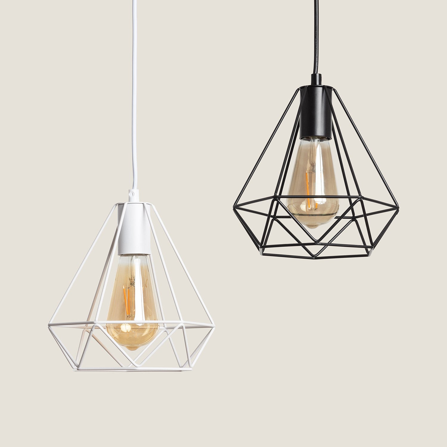 Lustre Suspension Métal Sardo, Blanc, Métal, E27, IP20, 1250 mm x 200 mm x 200 mm - 8
