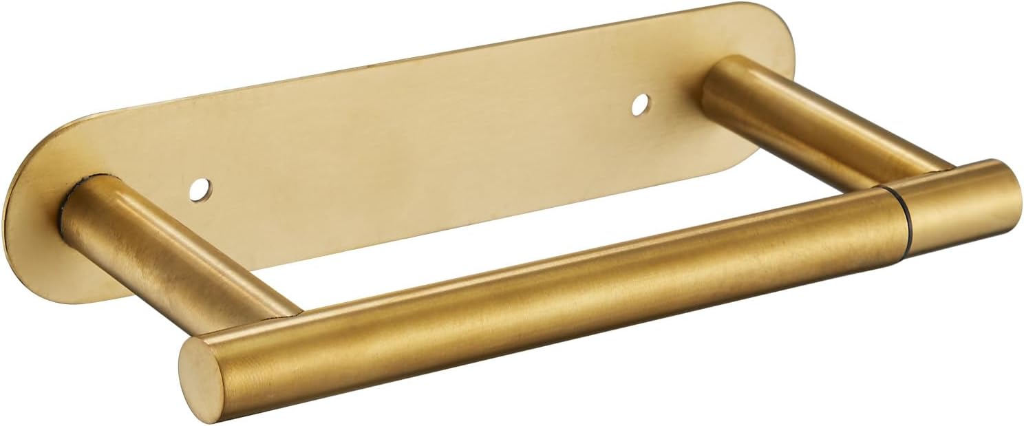 Uchwyt na ręczniki papierowe ze stali nierdzewnej, obrotowy uchwyt na rolkę papieru, łatwy w montażu, złoty