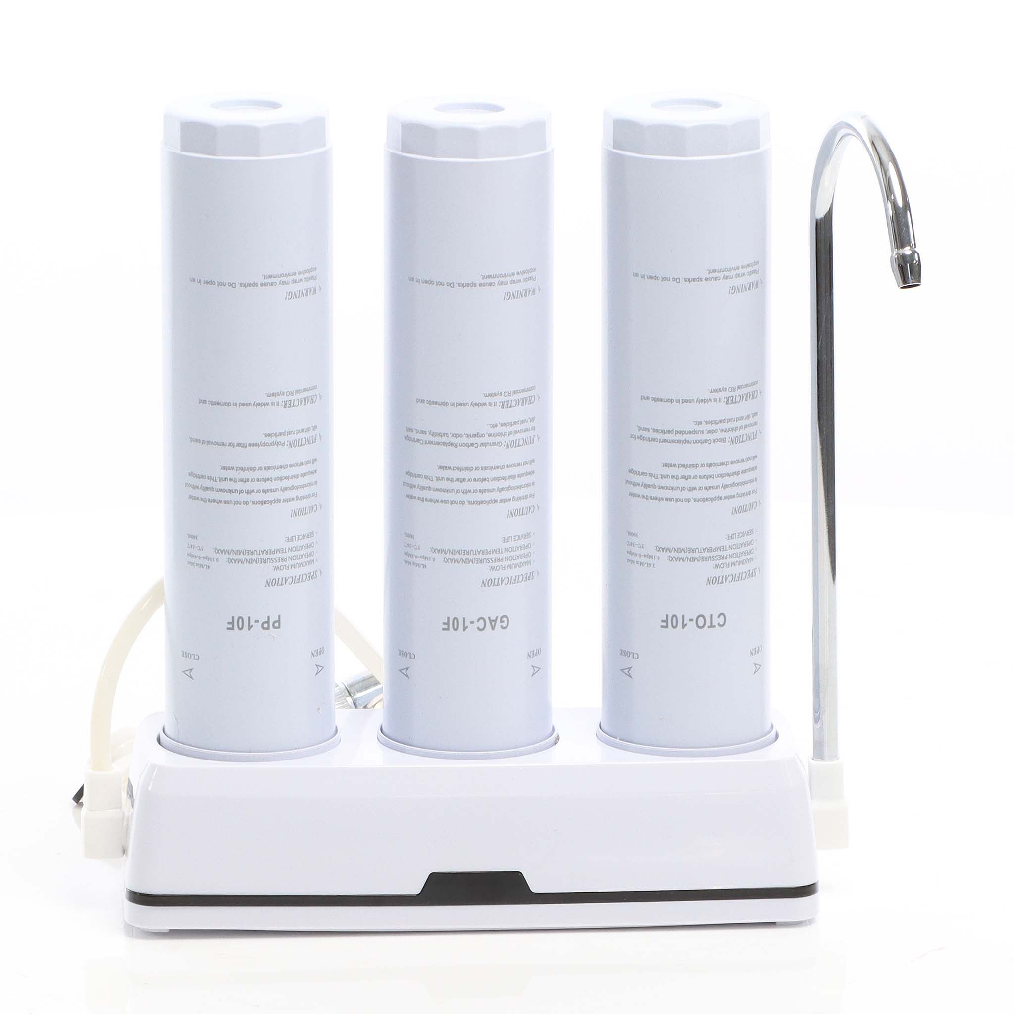 Filtre à Eau 3 étapes Naturewater - Purification Sédiments & Charbon Actif - 20 Pouces (508 Mm) - Raccords 3/4''