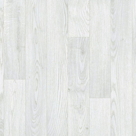 Sol vinyle Imitation parquet blanc veinage gris - Rouleau de 2m x 4m