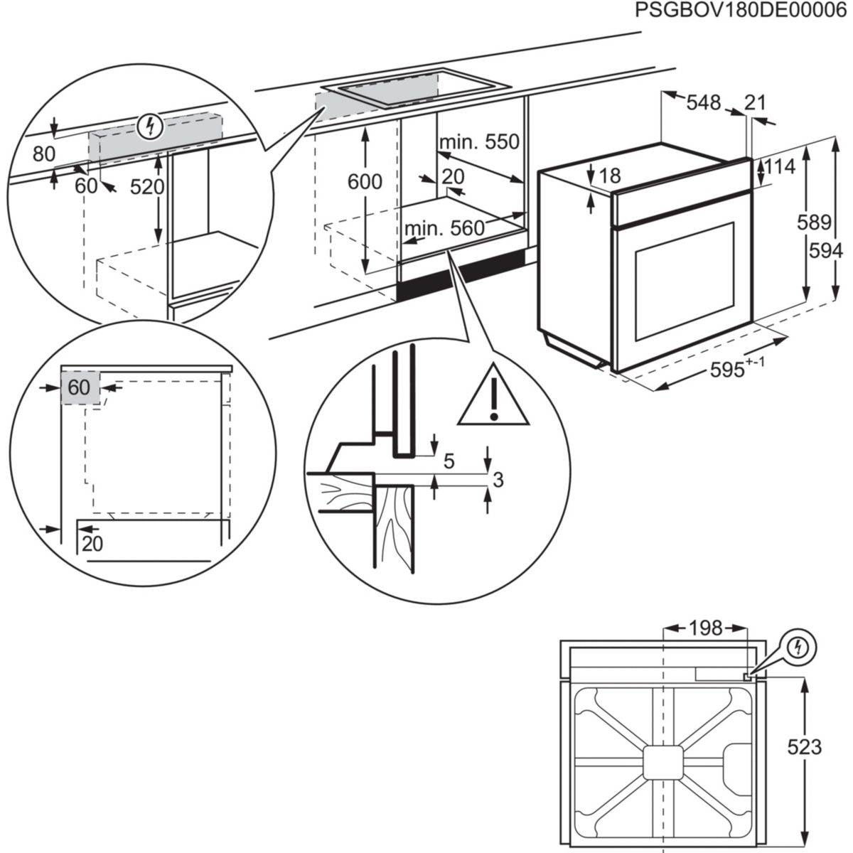 Four encastrable ELECTROLUX EOD6P46X Pyrolyse Chaleur tournante et Vapeur SteamBake 72L - 9