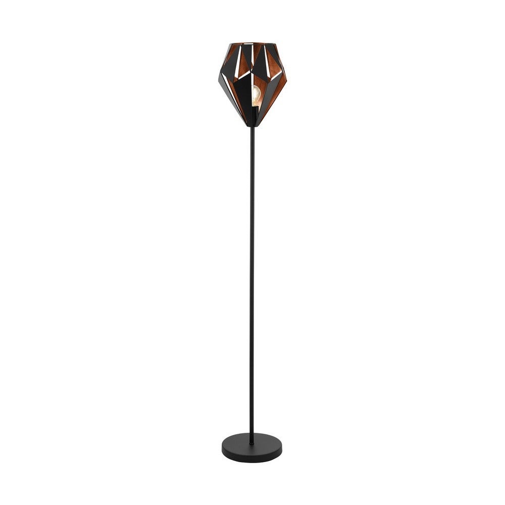 Lampadaire CARLTON 1 Noir et cuivre 49994 EGLO - 5