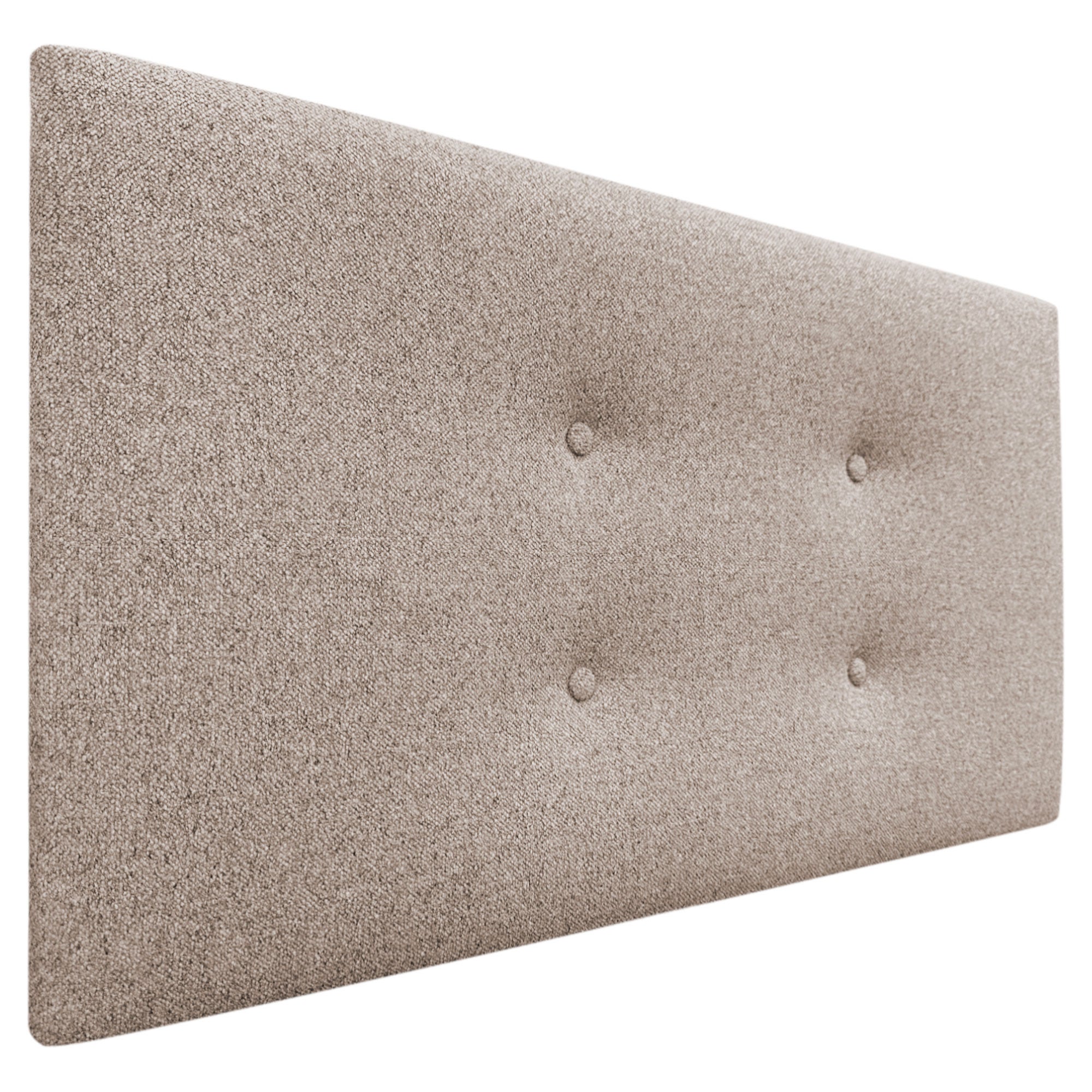 Dhome cabecero de tela aqualine pro con 2 hileras de botones cabezal tapizado cama lujo (arena, 110cm)