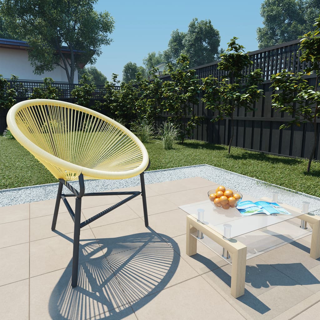 Maison Exclusive Sedia Acapulco da Giardino in Polyrattan Beige