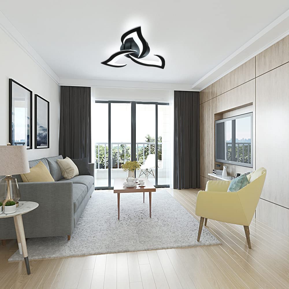 Plafoniera LED, 36W 4050LM, Lampadario da soffitto moderno, Lampada da