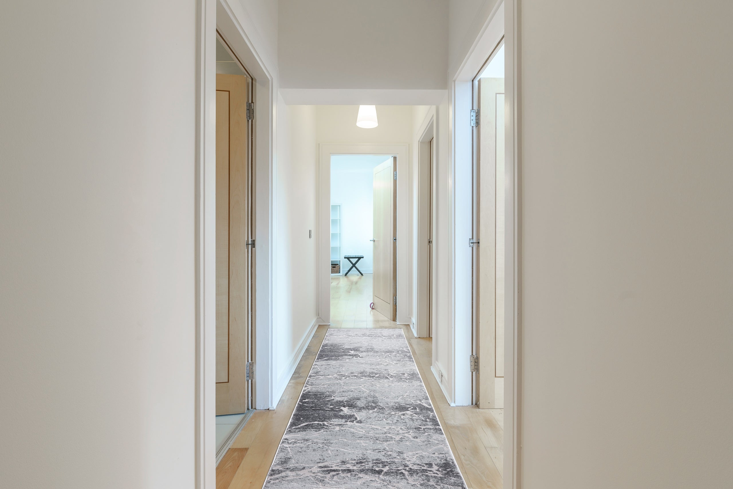 Passatoia Structural MEFE 6182 due livelli di pile grigio 150 cm 150x360 cm - 4