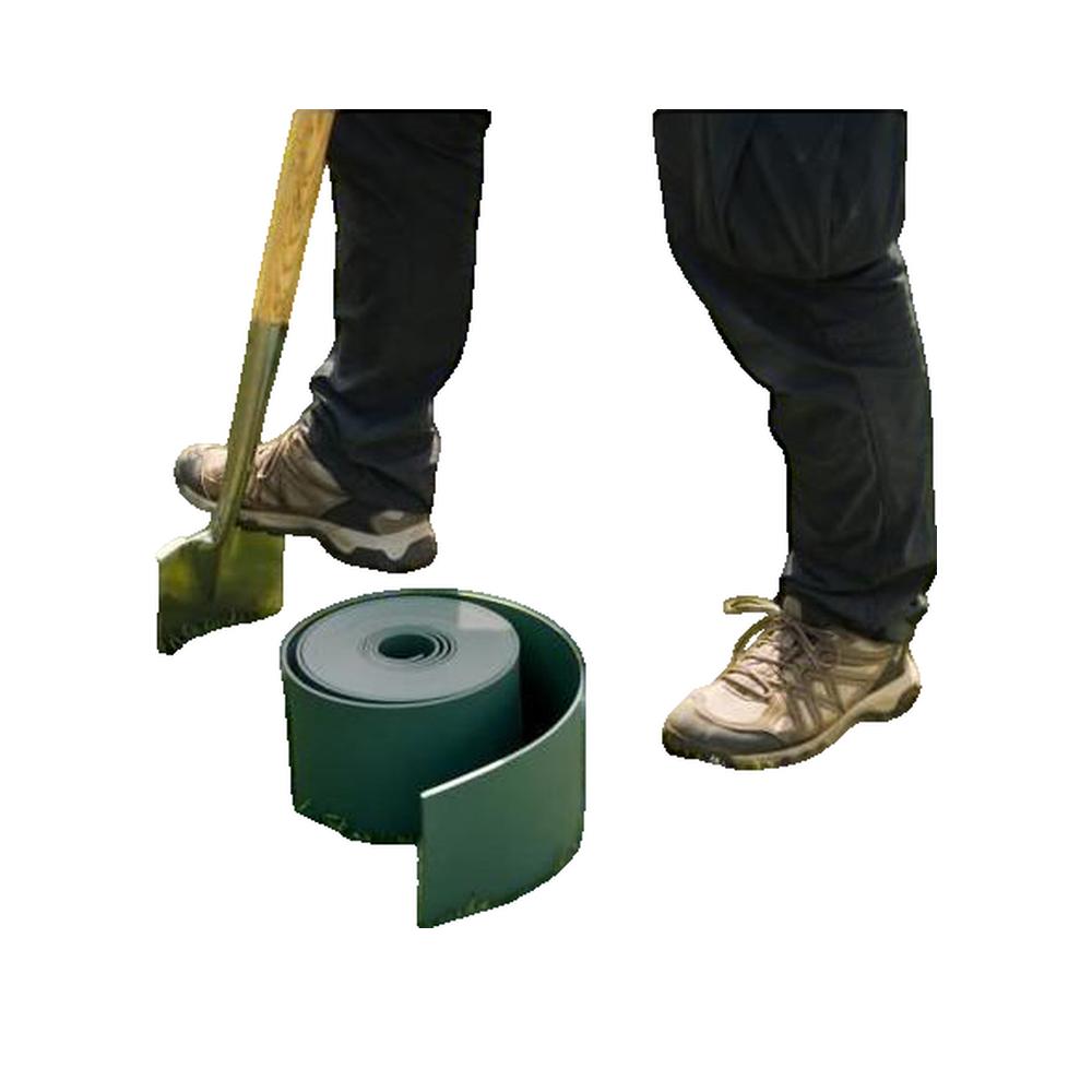 Borde de jardín de polietileno reciclado Gris - Altura 15 cm x 10 m - 3