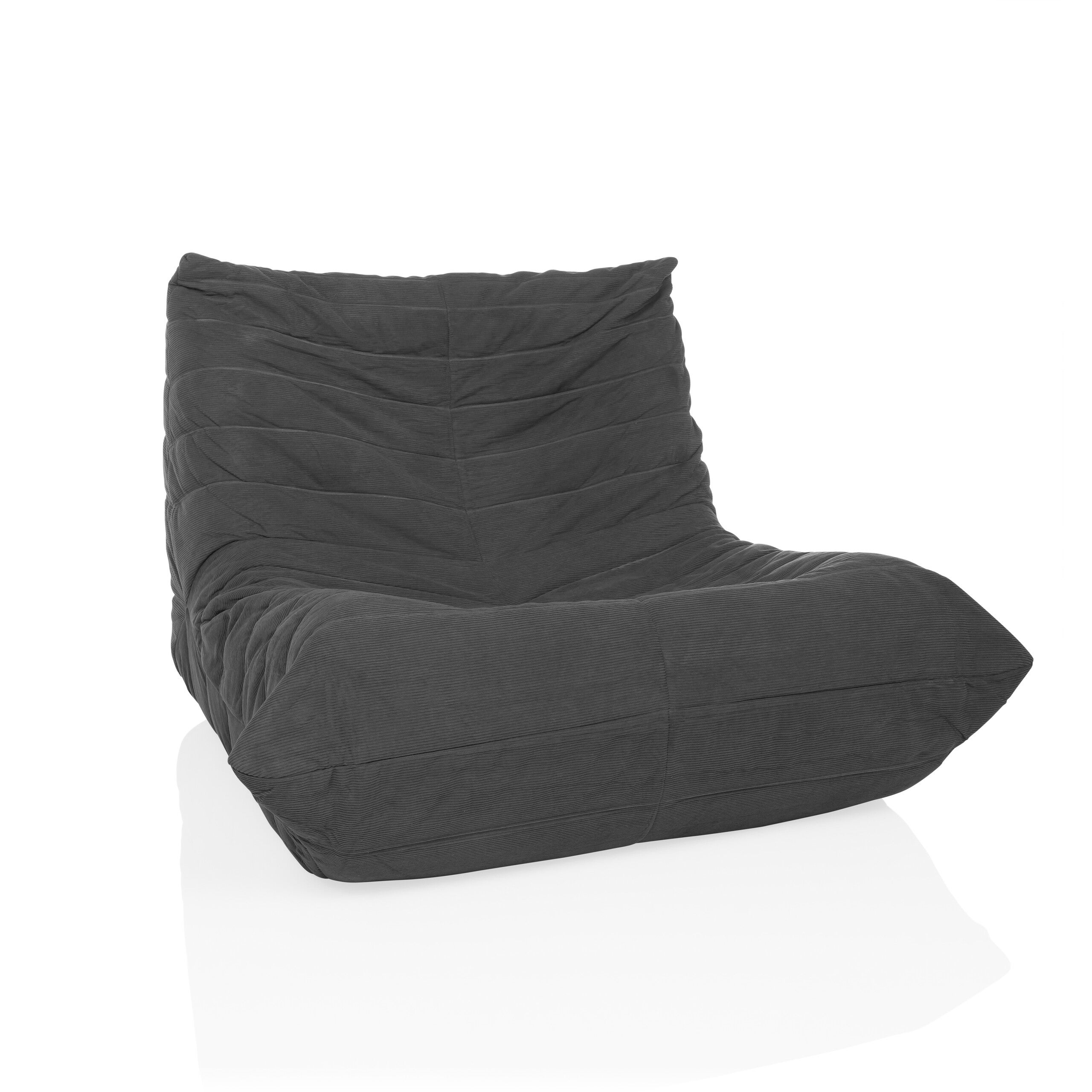 Fotel do salonu SITZOLO Ciemnoszary hjh LIVING